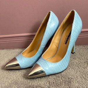 Vintage crocodile skin heels, by Jay Manuel